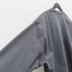 TECH DRAWSTRING L/S TEE #CHARCOAL [BE-40025]