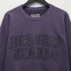 WASHED MIDDLE WEIGHT CREW NECK SWEAT SHIRT #PURPLE [26SS-WMC-SS06]
