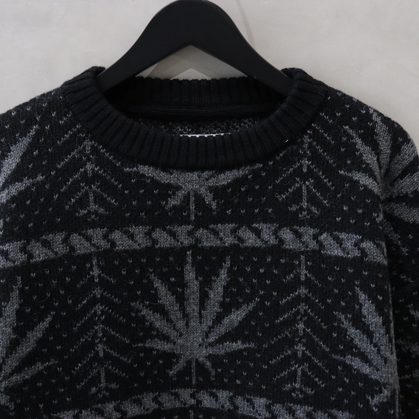 HIGHTIMES | CREW NECK SWEATER #BLACK [HIGHTIMES-WM-KN05]