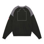 PANEL SHOULDER CREW NECK #BLACK [CES26CS10]