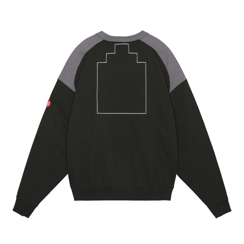 PANEL SHOULDER CREW NECK #BLACK [CES26CS10]