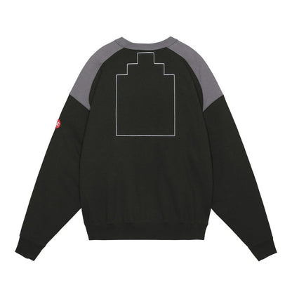 PANEL SHOULDER CREW NECK #BLACK [CES26CS10]