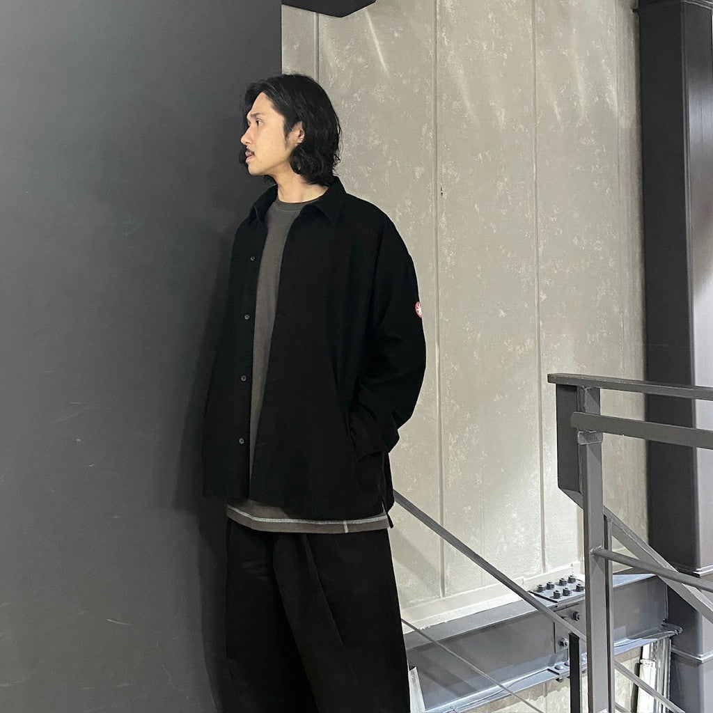 大黑色貼邊口袋襯衫 [CES26SH06]