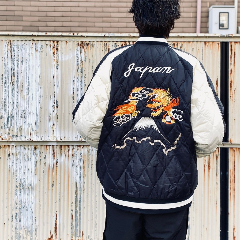 REVERSIBLE 「SKAJAN」 DOWN JACKET #BK×OFF / BK×D.PURPLE [TAION-JK04JS-N1]