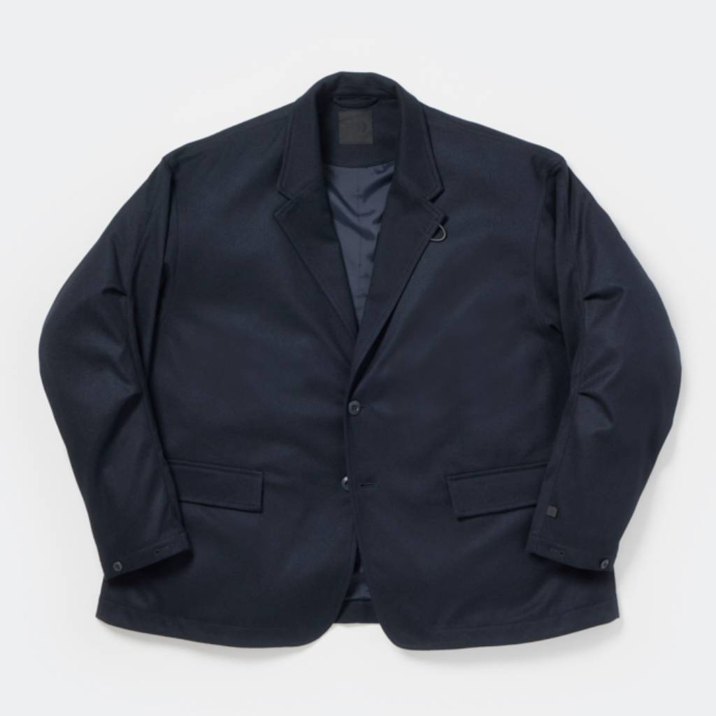 TECH LOOSE 2B JACKET FLANNEL #D.NAVY [BJ-32026W]