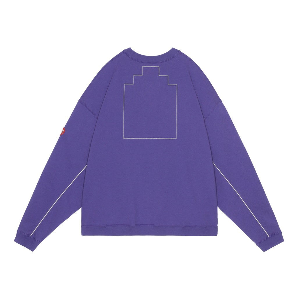 SOLID LOOSE CREW NECK #PURPLE [CES28CS12]