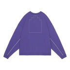 SOLID LOOSE CREW NECK #PURPLE [CES28CS12]