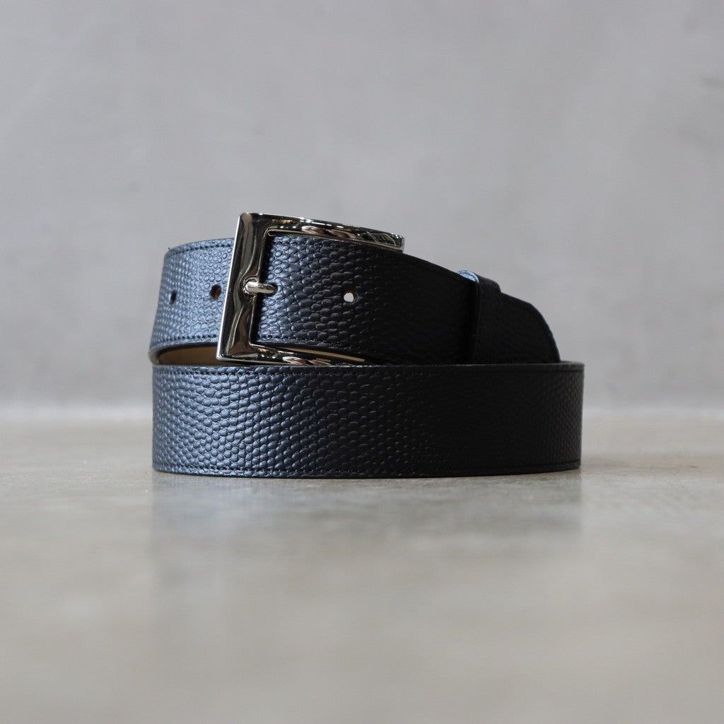 LEATHER BELT ( TYPE-2 ) #BLACK [WMGP-BL04]