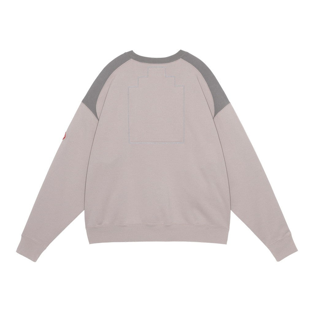 PANEL SHOULDER CREW NECK #BEIGE [CES29CS05]