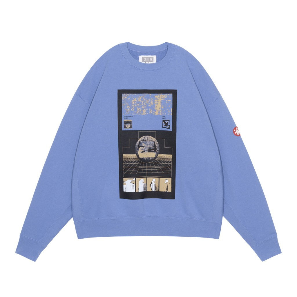 AS SIGgrid CREW NECK #PURPLE [CES30CS02]
