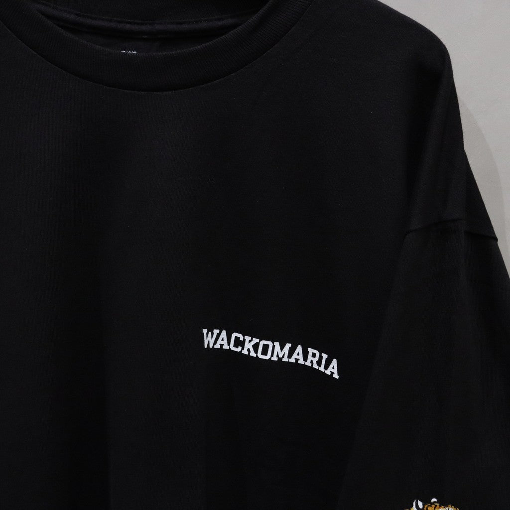 TIM LEHI | CREW NECK LONG SLEEVE T-SHIRT ( TYPE-3 ) #BLACK [24FW-WMT-LT03]