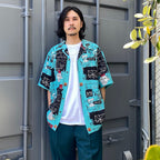 JEAN-MICHEL BASQUIAT | S/S HAWAIIAN SHIRT -TYPE 2- #ONE [BASQUIAT-WM-HI23]