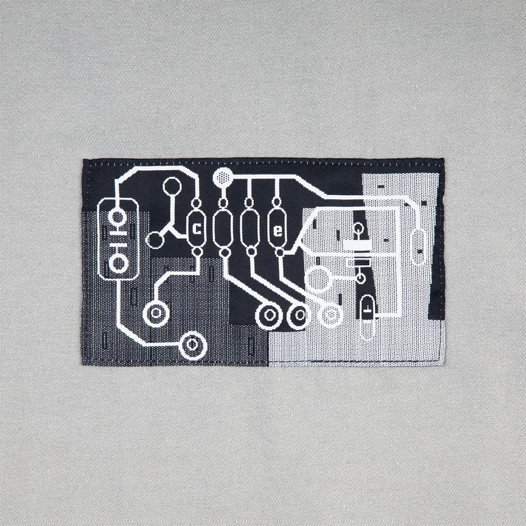 STRIPE CUT SHORT SHIRT JACKET #GREY [CES29JK21]