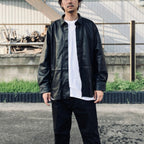 LEATHER SHIRT #GOAT SKIN SUEDE LEATHER [sn25f002]