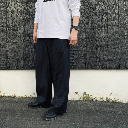 Stripe huge pants #chacoal gray [BV-PT2600210]