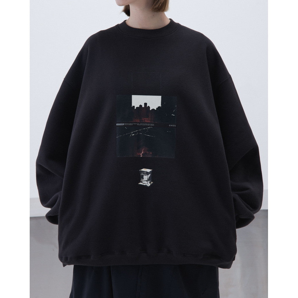 “RE-C01”Ryoiki Exp. 超大圓領毛衣 #BLACK [GOOPI-23AW-DEC-03]