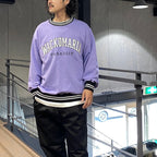 HEAVY WEIGHT CREW NECK SWEAT SHIRT ( TYPE-2 ) #PURPLE [24FW-WMC-SS10]