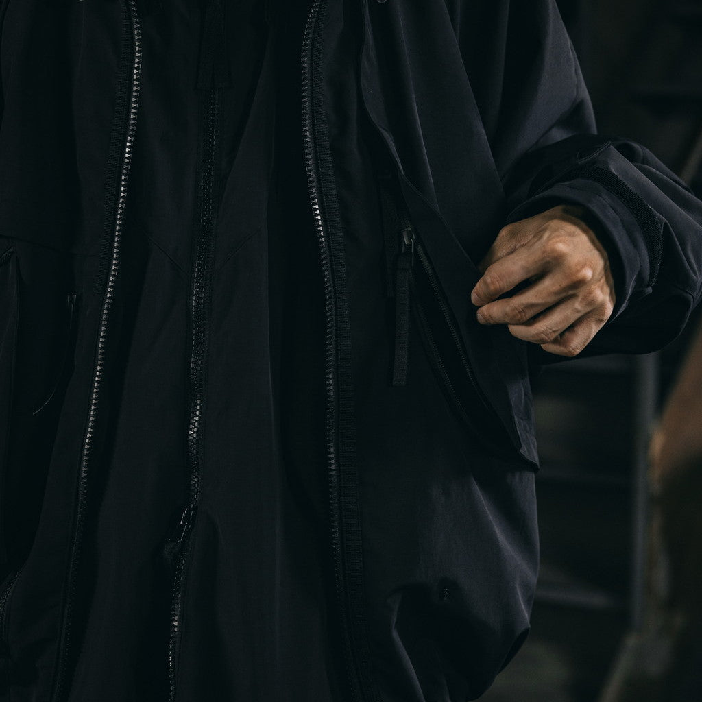 「G7-1K」 Fermion-G Mountain Parka #JET BLACK [GOOPI-23AW-NOV-01]