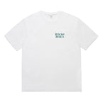 WASHED HEAVY WEIGHT CREW NECK T-SHIRT ( TYPE-2 ) #WHITE/GREEN [26SSE-WMT-WT02]
