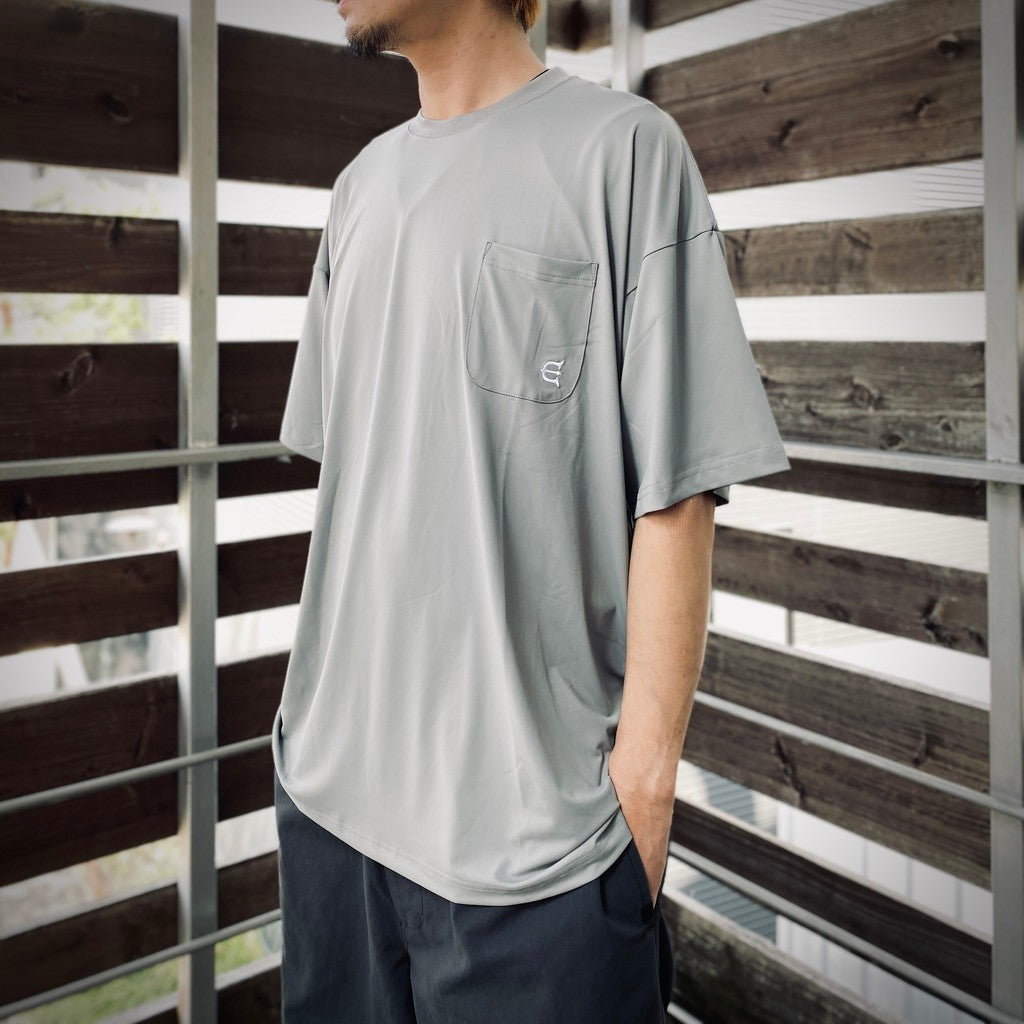 STRETCH FIBER POCKET TEE #Grey [25SS-T03]