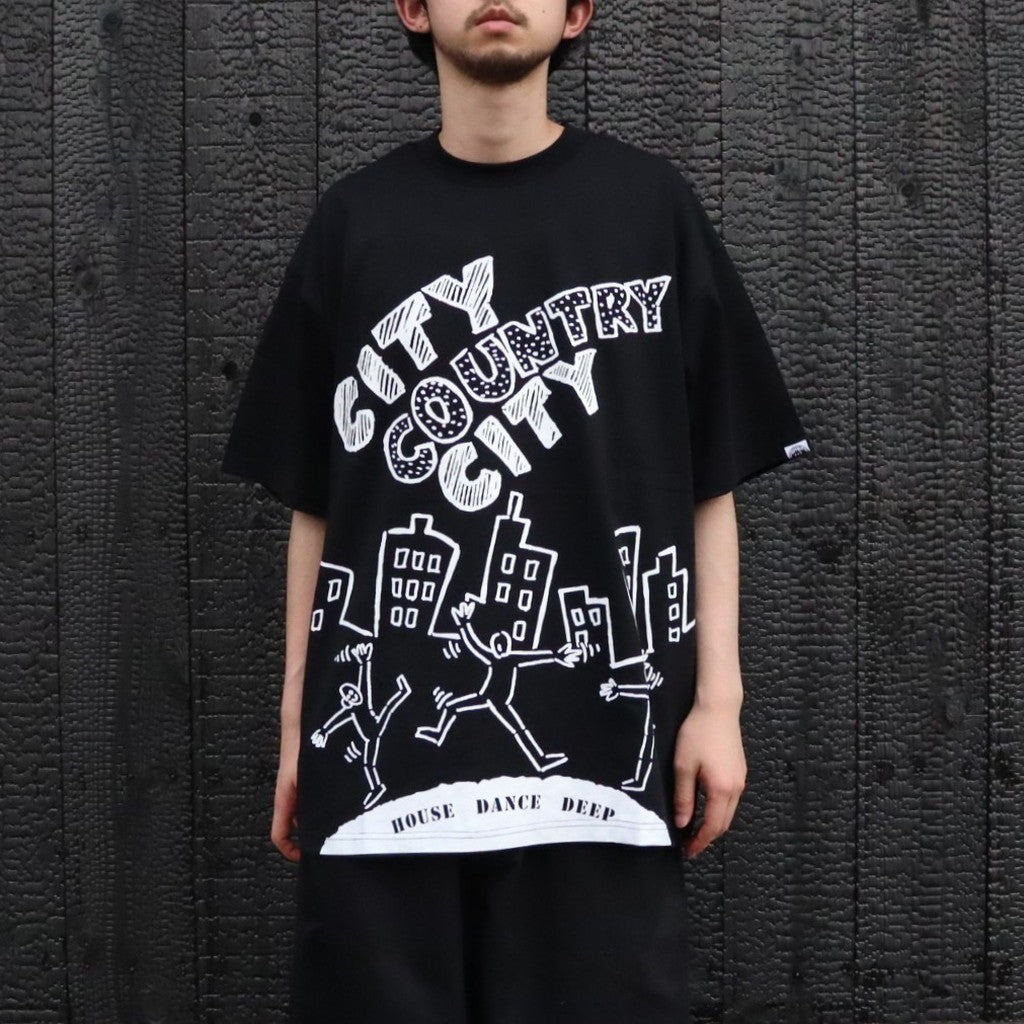 COTTON T-SHIRT_V.A #BLACK [CCC-263T007]