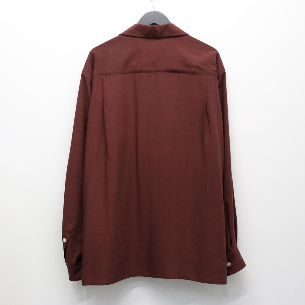 50'S SHIRT L/S ( TYPE-2 ) #BURGUNDY [26SSE-WMS-OC02]
