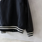 LEATHER VARSITY JACKET -B- -TYPE 2- #BLACK [24SS-WMO-BL10]