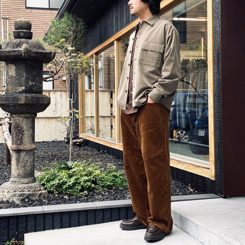 Corduroy Baggy Jeans #Brown [SD26F-PT06]