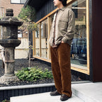 Corduroy Baggy Jeans #Brown [SD26F-PT06]