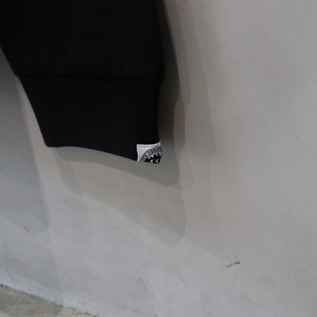 Cotton L/s T-shirt_City Country City #BLACK [CCC-241T004]