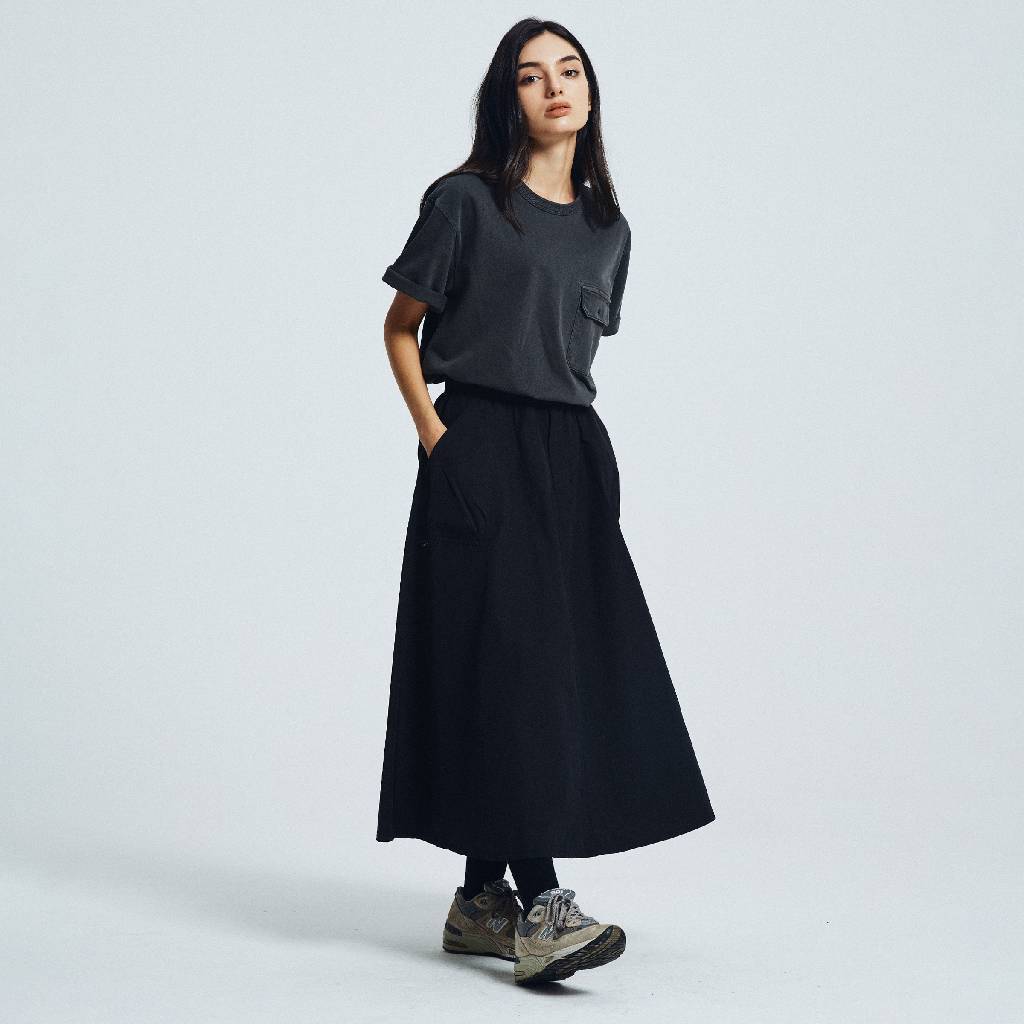 DYED POCKET HALF SLEEVE TEE #DARK GREY [HOD26-01-TS002]