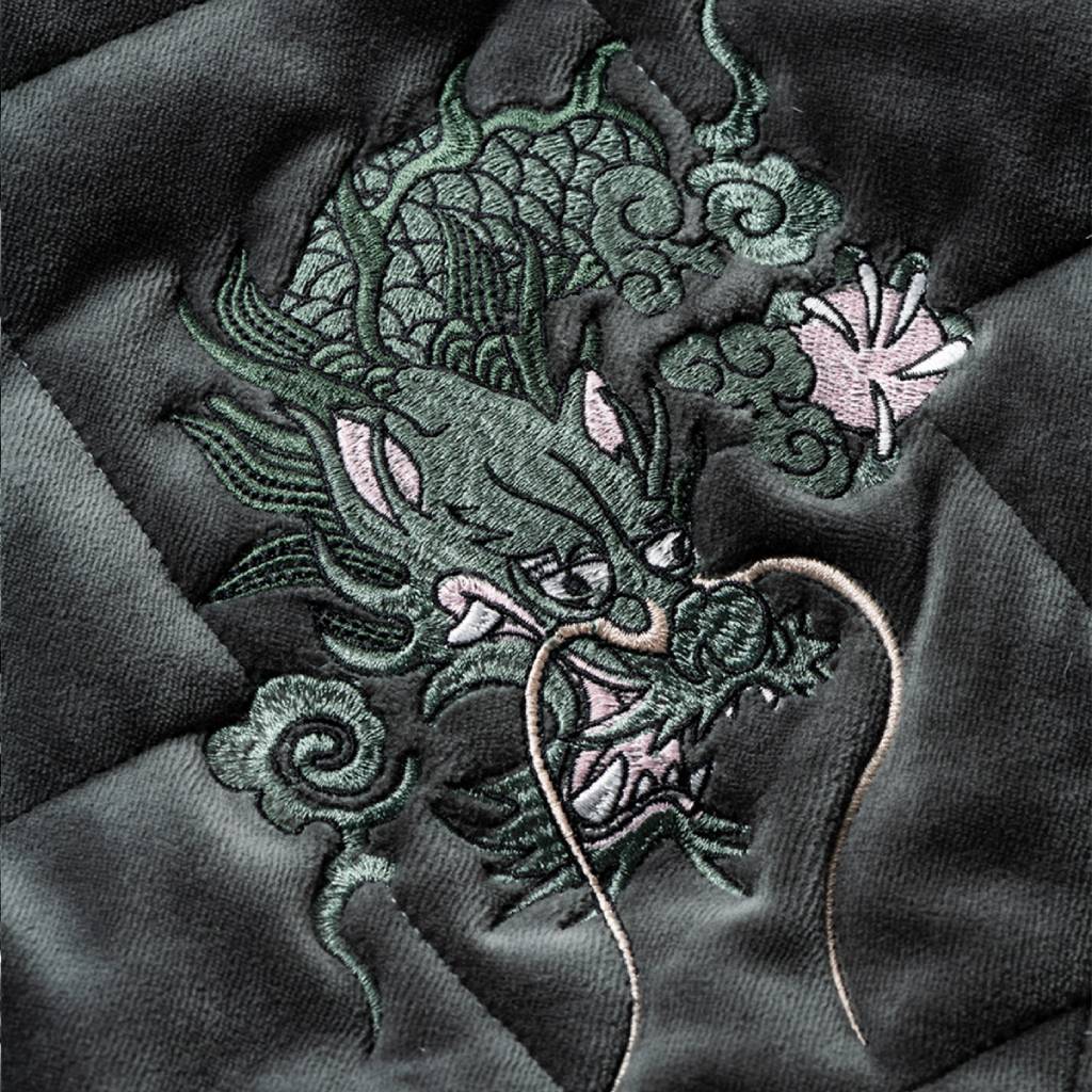 DELUXE | VELOUR SOUVENIR JKT #Gray [20TH-JK03]