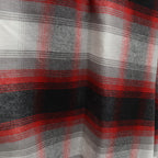 漸層格紋開領長袖襯衫（TYPE-2）#紅色 [25FW-WMS-OC06]