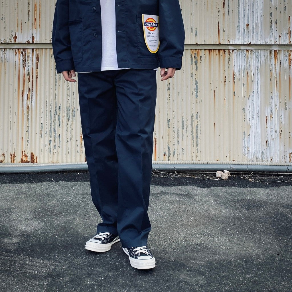 DICKIES | PLEATED TROUSERS #NAVY [26SS-WMP-DC01] - cocorozashi