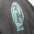 WASHED MIDDLE WEIGHT CREW NECK SWEAT SHIRT ( TYPE-3 ) #GRAY/GREEN [26FWE-WMC-SS05]