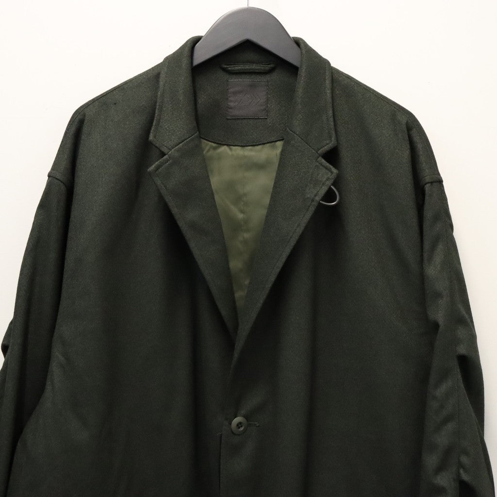 TECH LOOSE 2B JACKET FLANNEL #D.OLIVE [BJ-32026W]