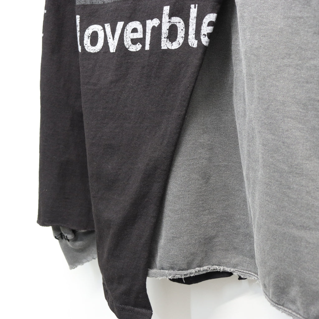 Bootleg Layered Crew Sweat (A MAN'S SHADOW) #AGED BLACK [M-P2-BG3]