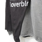 Bootleg Layered Crew Sweat (A MAN'S SHADOW) #AGED BLACK [M-P2-BG3]