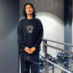 JOHNNY | CREW NECK SWEAT SHIRT #BLACK [JOHNNY-WM-SS01]