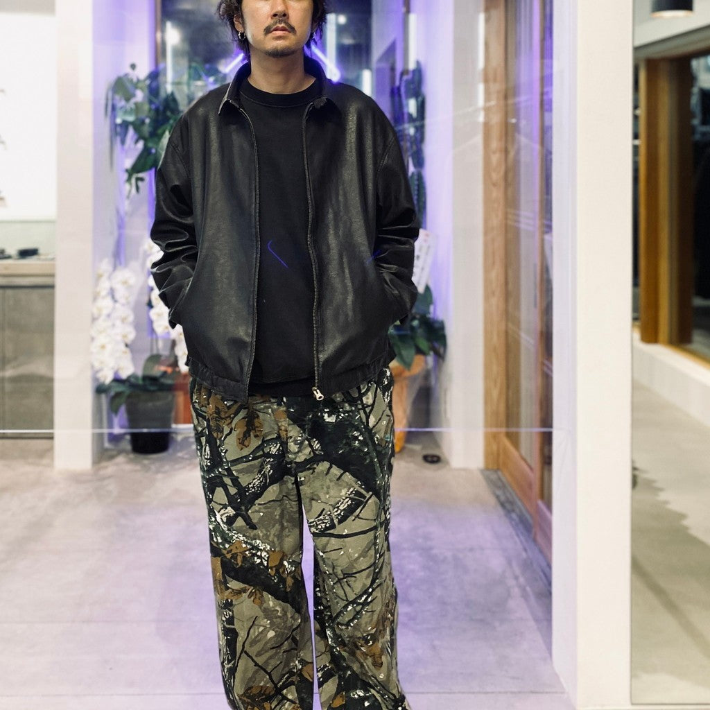 Synthetic Leather Jacket #Vintage Black [SD25F-JK03] - cocorozashi