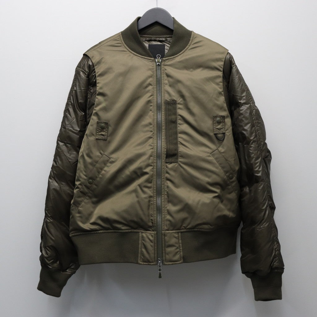 TECH 2WAY MA-1 DOWN JACKET #BROWNKAHKI [BW-40025W]
