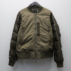 TECH 2WAY MA-1 DOWN JACKET #BROWNKAHKI [BW-40025W]