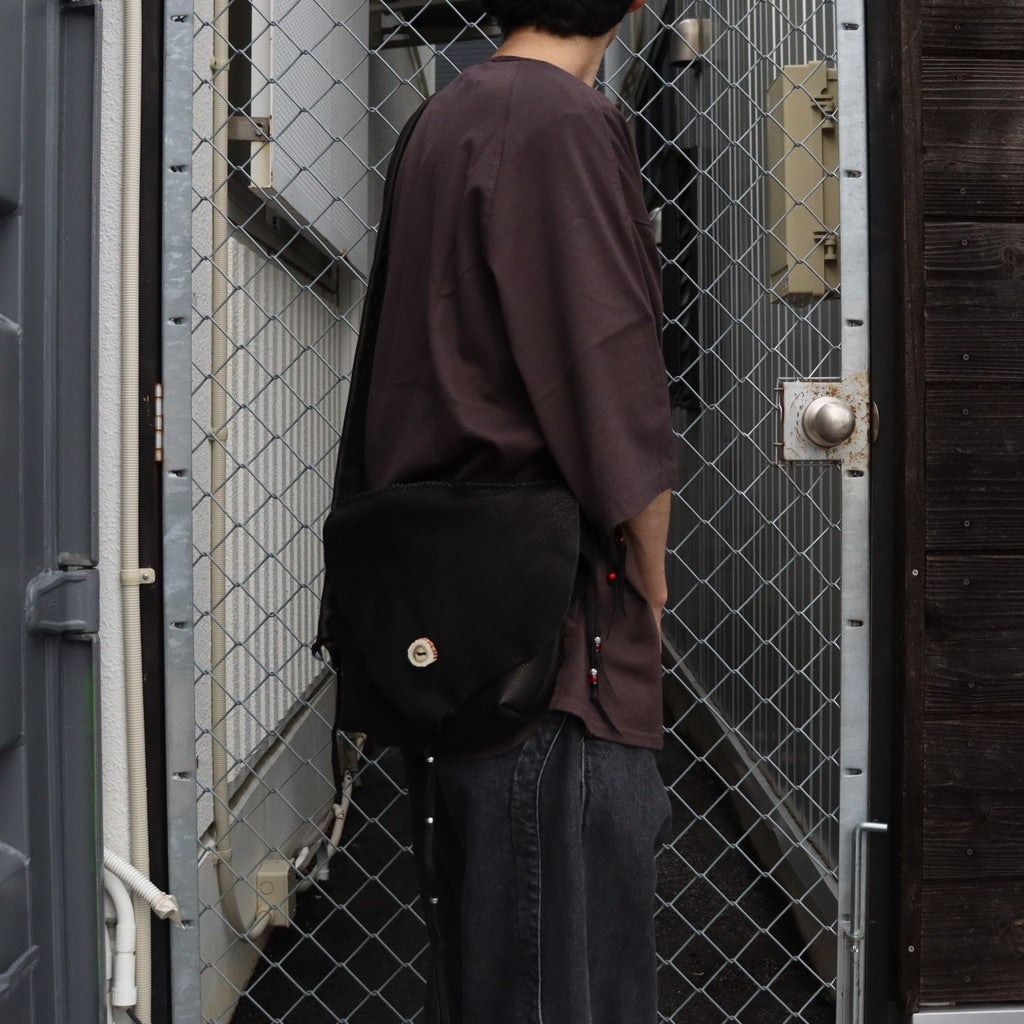 Early Morning | DEERSKIN MESSENGER BAG #BLACK [EM2325401]