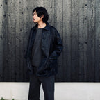 PLEATHER COAT #BLACK [LC8119]