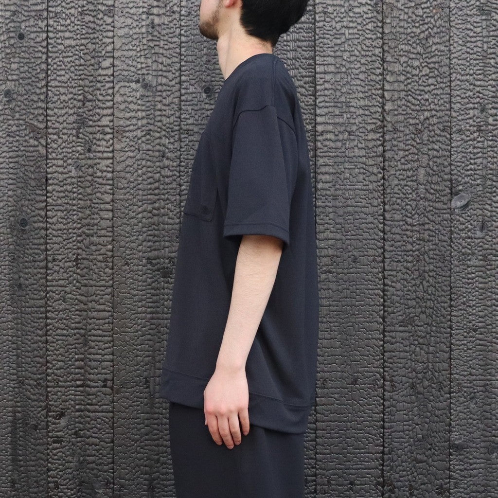 S/S Crepe Weave Tee #K / ブラック [NT32637]