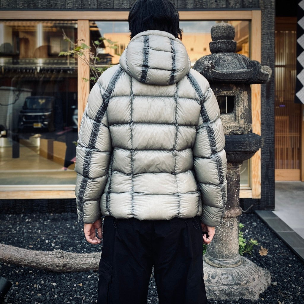D.D. SHELL HOODED DOWN JACKET #936 FLINT GREY [21CMOW702A -26FWM]
