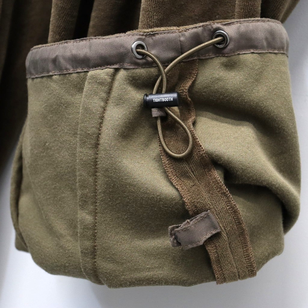 VELOUR BALLOON PANTS #Olive [SS26-B06]
