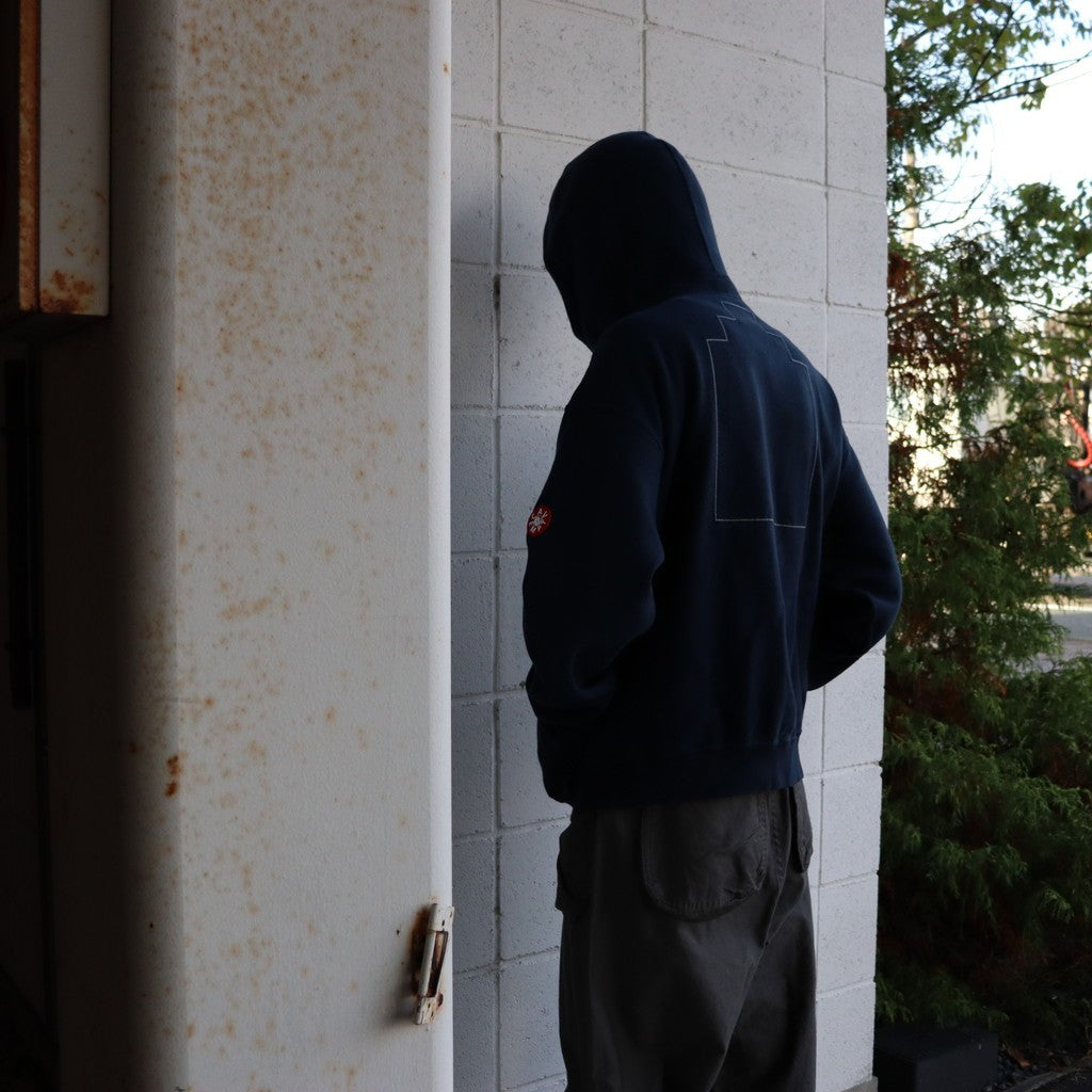 NECK SNAP DBL KNIT HOODY #NAVY [CES28CS17] - cocorozashi 三重県