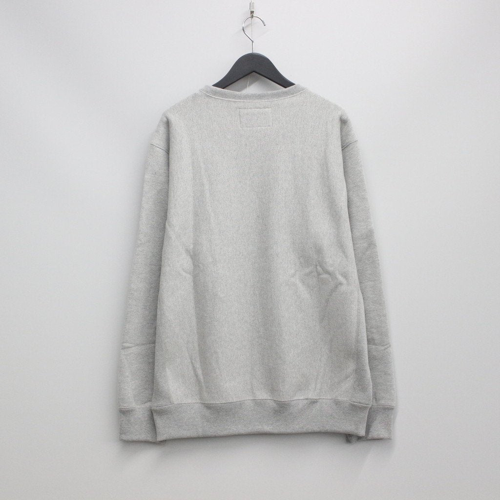 HEAVY WEIGHT CREW NECK SWEAT SHIRT #GRAY [23SSE-WMC-SS02]