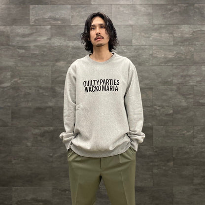 HEAVY WEIGHT CREW NECK SWEAT SHIRT #GRAY [23SSE-WMC-SS02]